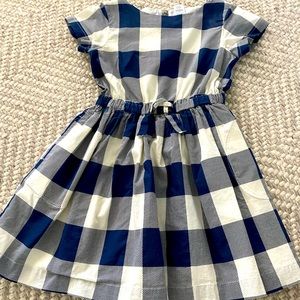J.Crew Crewcuts blue gingham dress size 7